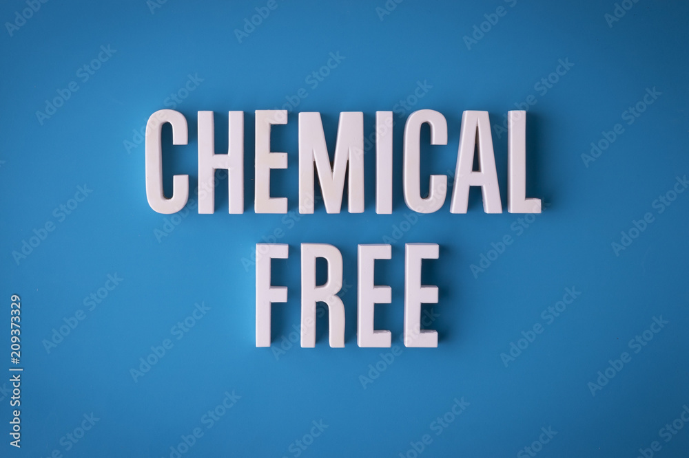 Chemical Free sign lettering