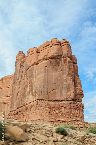 Delicate rock formations in Arches National Park  USA