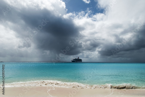 Rainy Clouds In Caribbean