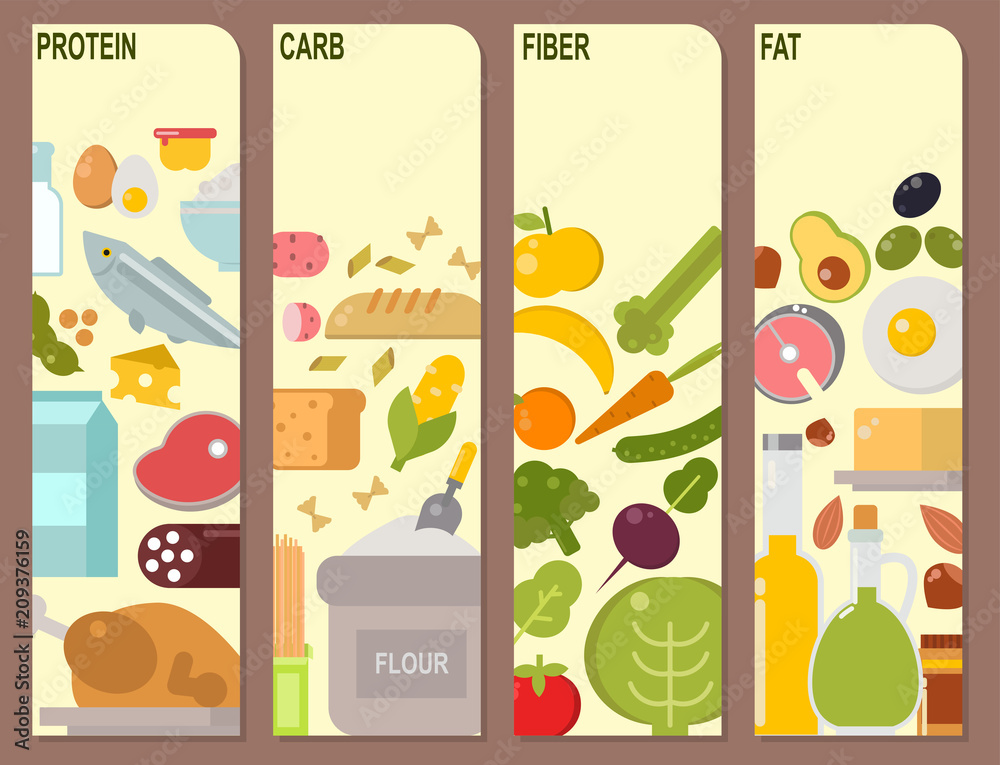 Everyday food common goods organic cards products we get by shopping in ...