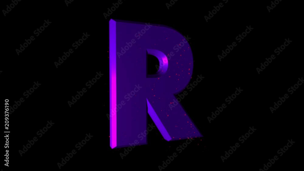 Rotating Roman Letter “R”. Animated icon with alpha channel Rotating Roman Letter “R”. Animated icon with alpha channel