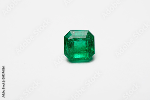 square emerald and gemstone with jade 