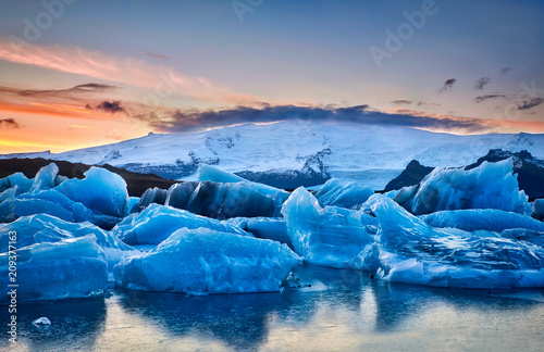 Iceland Glacier & Sunset