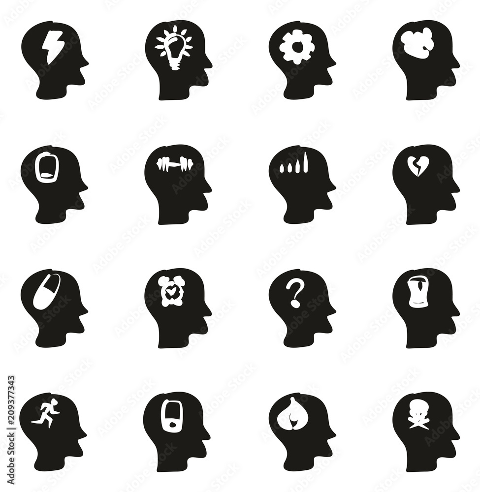 Stress & Pressure Icons Freehand Fill Stress & Pressure Icons Freehand Fill