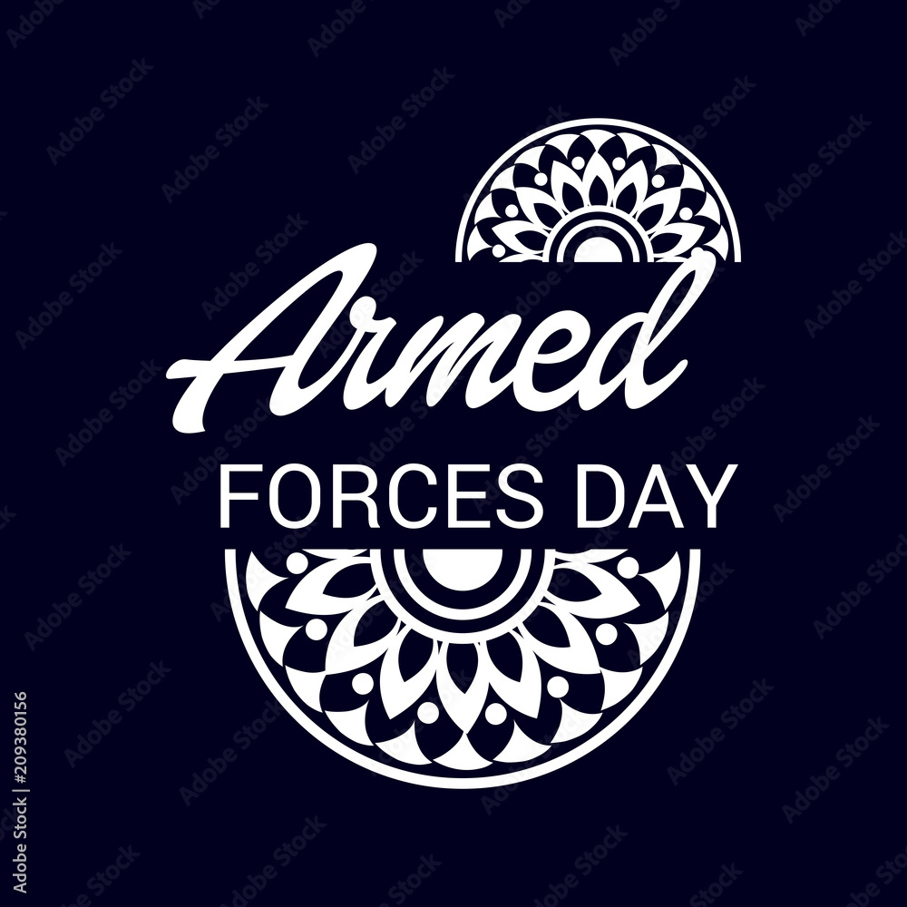 Fototapeta premium Armed forces day.
