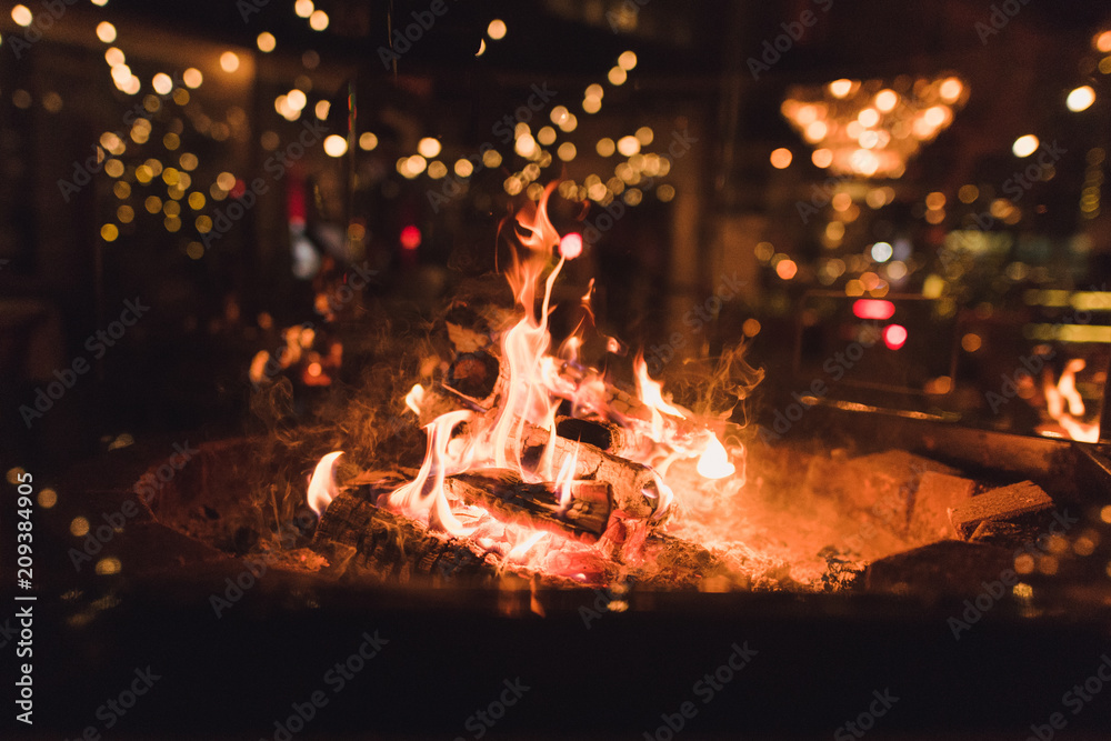 At fireplace At fireplace