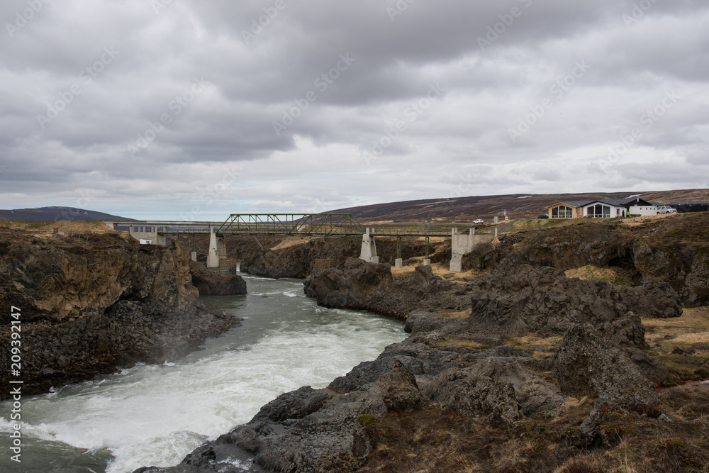 River Skjalfandafljot in North Iceland