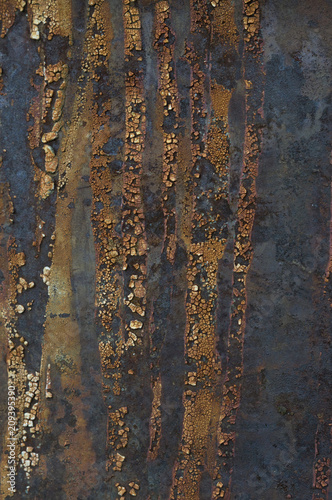 Texture of an old metallic rusted surface. 