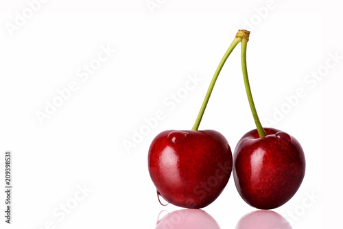 cherry on the background