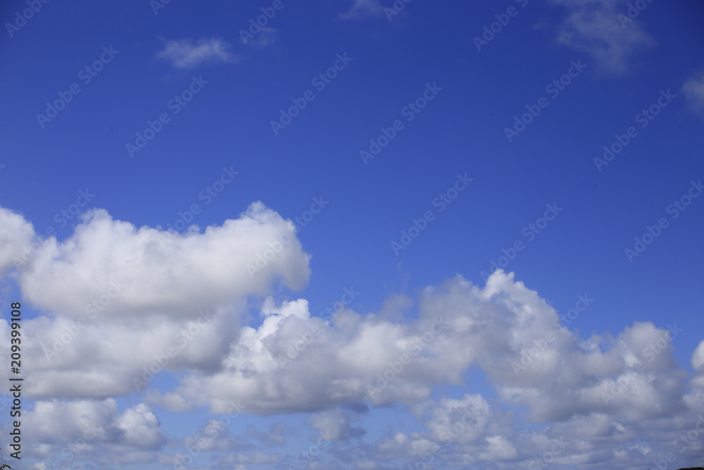 Blue sky with white clouds Blue sky with white clouds