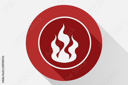 Icono rojo de fuego.