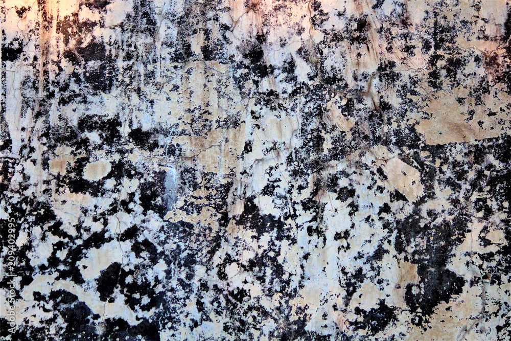 Texture of an old concrete wall at sunset of the day. Rough texture. Style Wabi-Sabi - it's a beauty without excess. Selective focus, side view, space for copy. Texture of an old concrete wall at sunset of the day. Rough texture. Style Wabi-Sabi - it's a beauty without excess. Selective focus, side view, space for copy.