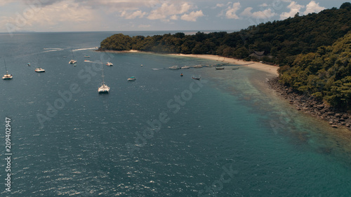 Island KO-HE in Thailand, shooting from a quadrocopter. photo