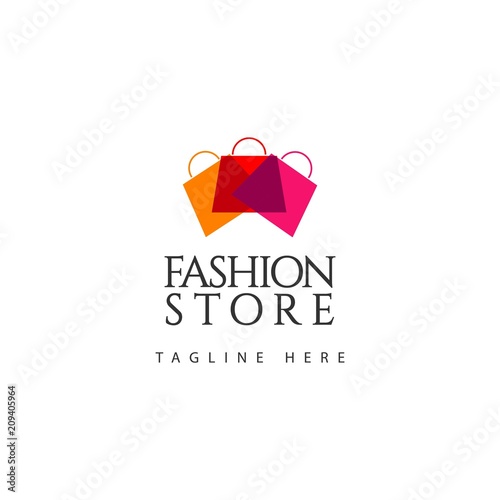 Fashion Store Logo Vector Template Design Illustration