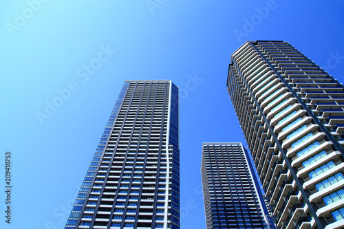 High rise residential buildings in Tokyo