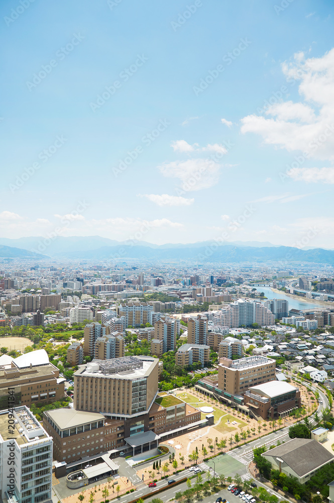 Obraz premium 福岡市 街並み