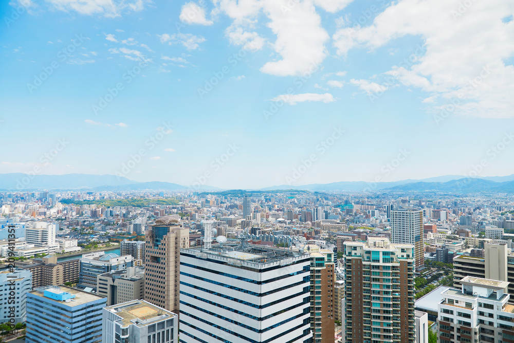 Fototapeta premium 福岡市 街並み