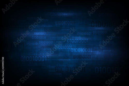 vector abstract background, digital computer numeric code