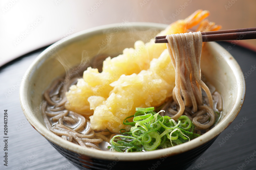 エビ天蕎麦 Stock 写真 | Adobe Stock