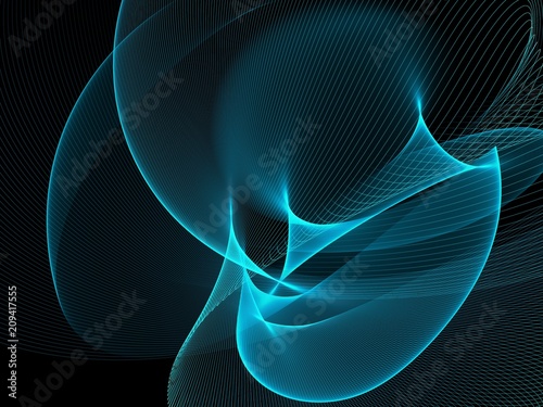 Abstract blue techno background