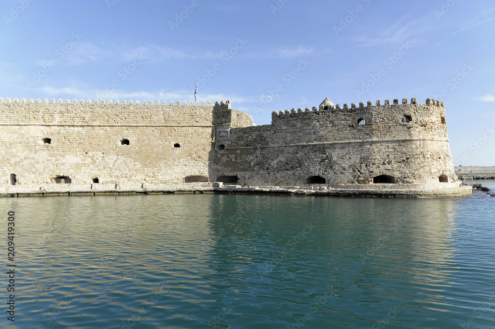 Festung Koules oder Festung Rocca al Mare, Iraklion, Heraklion, Kreta, Griechenland. Europa