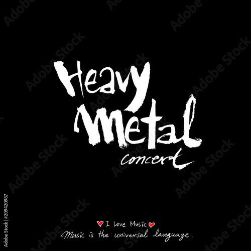 음악회 포스터 / 손으로 그린 음악 일러스트