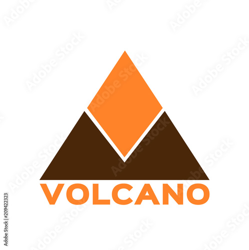 Volcano Icon . Vector