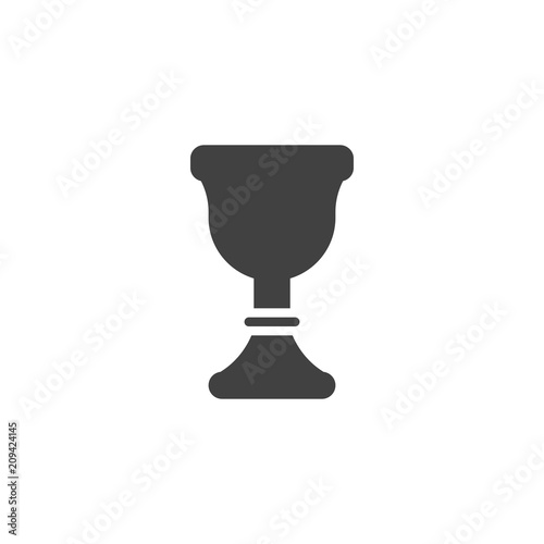 Chalice vector icon. filled flat sign for mobile concept and web design. Cup simple solid icon. Symbol, logo illustration. Pixel perfect vector graphics