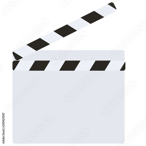blank of director clapboard  isolated on transparent background vector illustration
