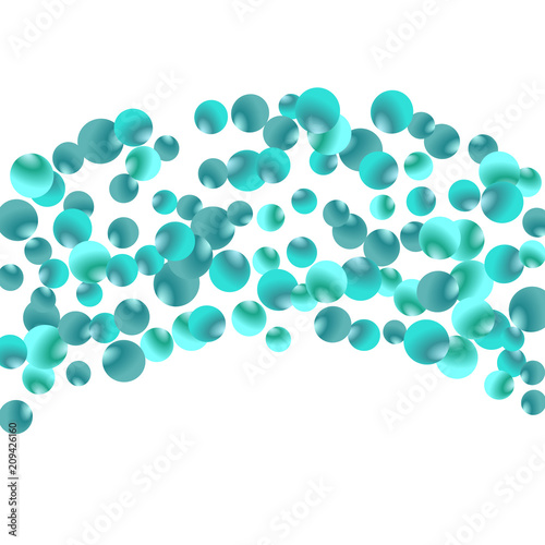 Modern background with bubbles. Cute Pattern for Postcard, Print, Banner or Poster. Vector Texture in Trendy Style