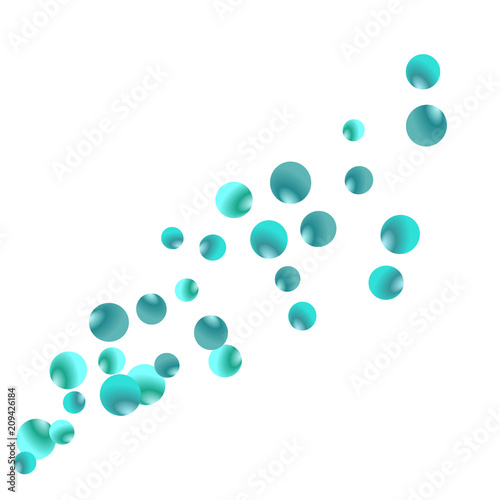 Modern background with bubbles. Cute Pattern for Postcard, Print, Banner or Poster. Vector Texture in Trendy Style