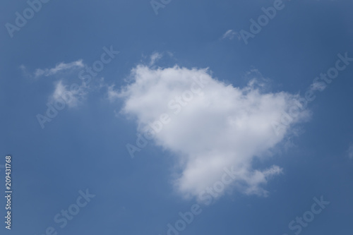 Blue sky with beautiful clouds.