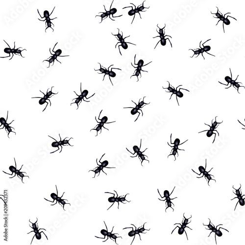 ants watercolour pattern