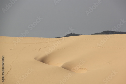 White sands in the desert