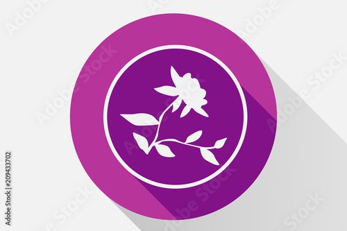 Icono rosa de una flor.