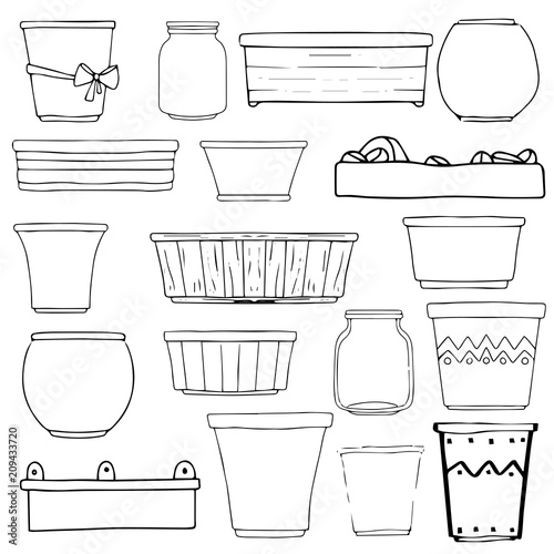 Flowerpots, vases, boxes