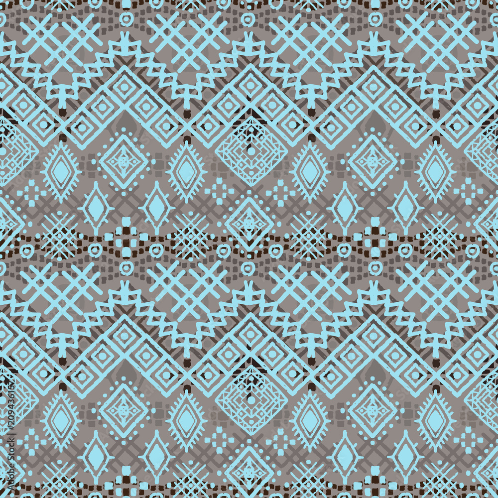 Fototapeta premium Ethnic boho seamless pattern