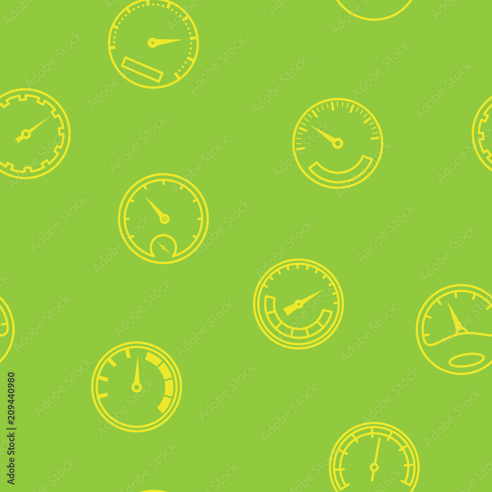 Seamless pattern with speedometers for your design Seamless pattern with speedometers for your design