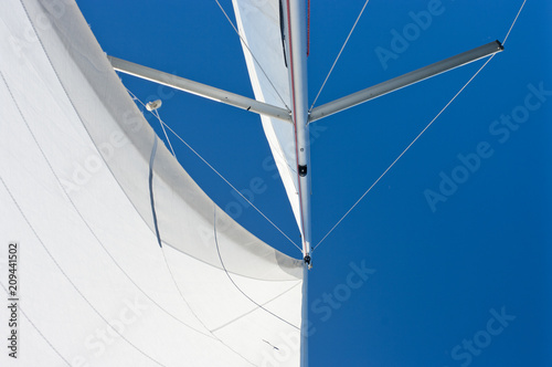 Mast with sails