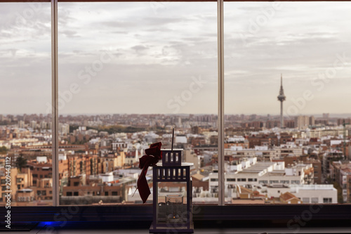 panoramic view of Madrid from above