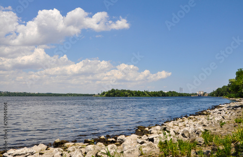 Bank of the river Dnieper