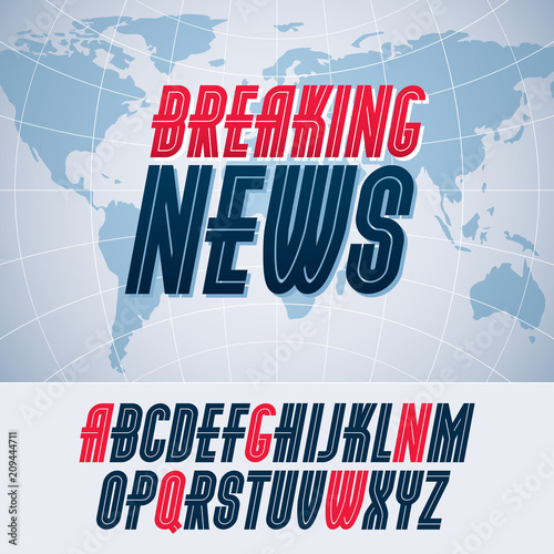 Vector font, can be used in poster art creation for social or commercial announcement.