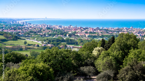 view of the Riviera Romagnola in Italy