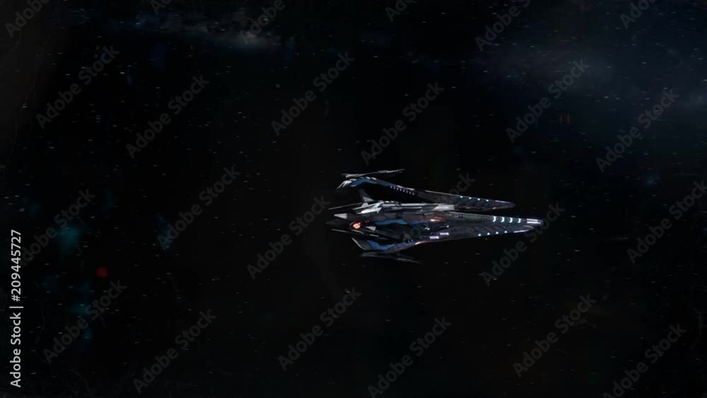 Alien Spaceship Flyby