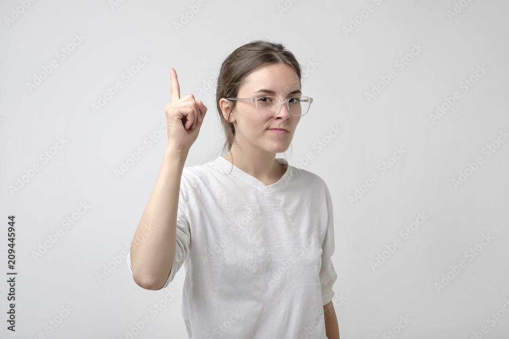 Young girlfriend has idea to solve problem. Young girlfriend has idea to solve problem.