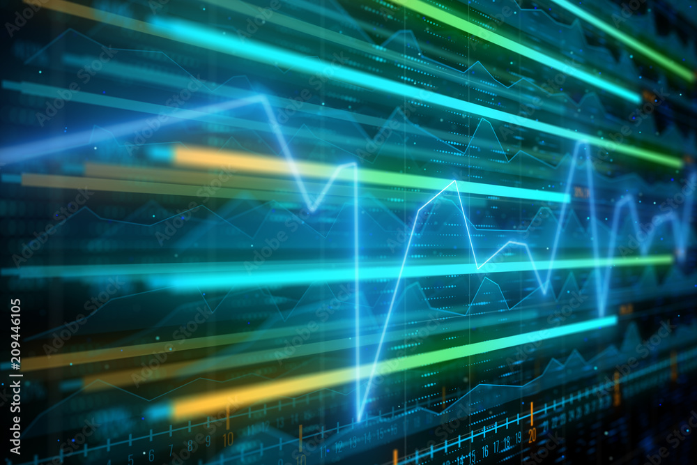 Investment, trade and technology concept Investment, trade and technology concept