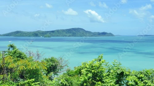 at Khao Khad viewpoint near Panwa cape you can see around Ao Chalong gulf. there have two piers first is Palaye pier second is  Chalong pier photo