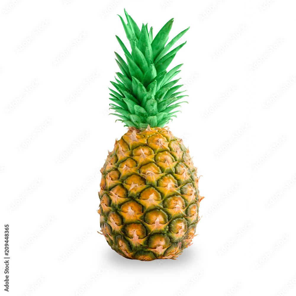 Fototapeta premium Fresh pineapple isolated on white background