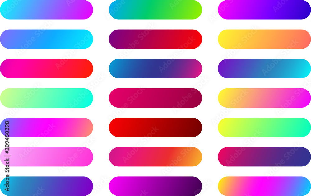 Color web button templates isolated on white. Color web button templates isolated on white.