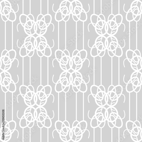 Geometric seamless pattern. Chain, lace